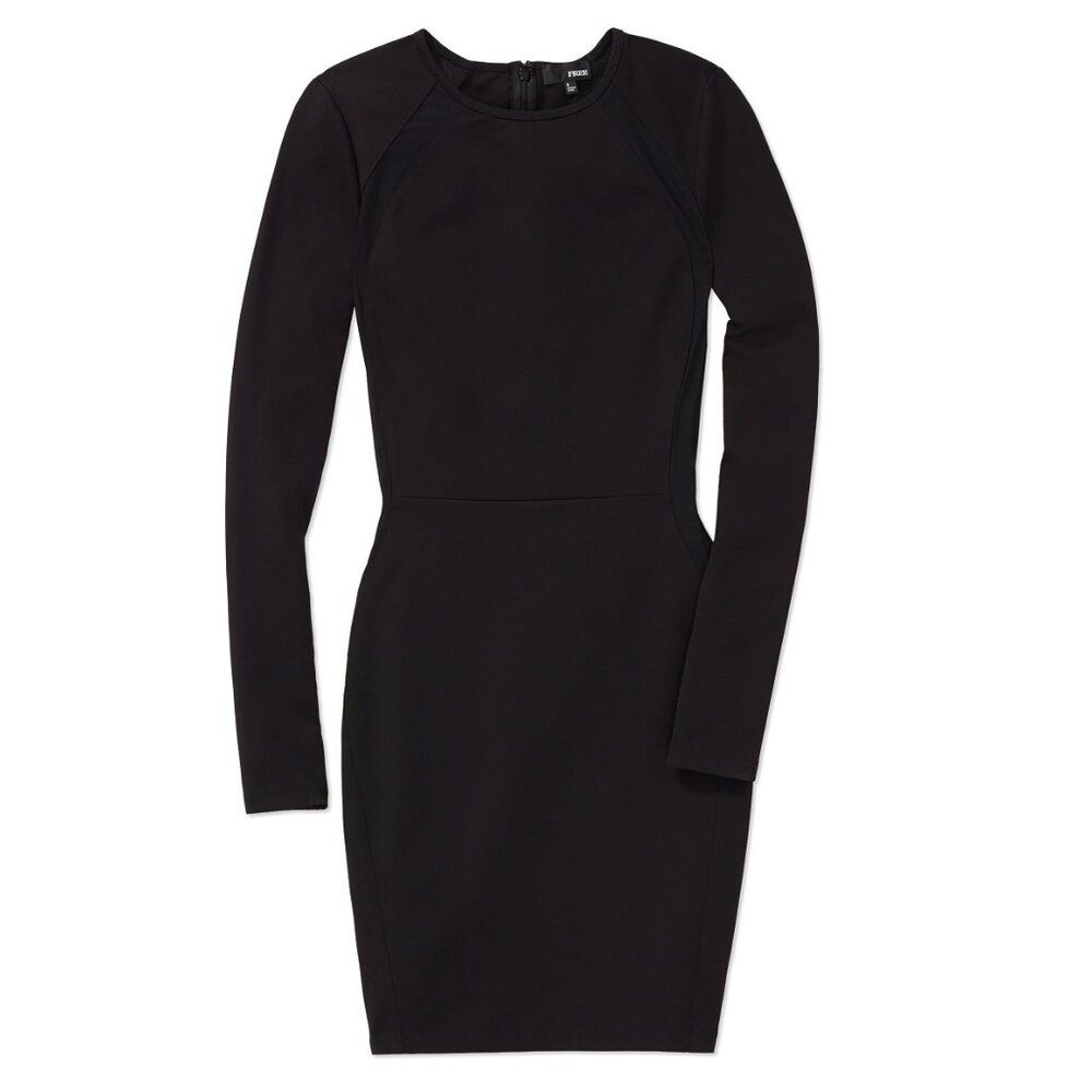 Aritizia Wilfred Free Black Long Sleeve Knit Dress